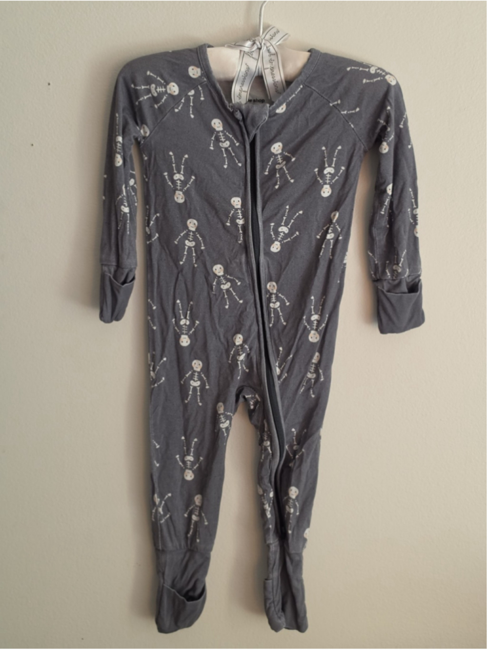 Little One Shop Skeleton Squad Bamboo Sleeper Pajamas 3-6 Months